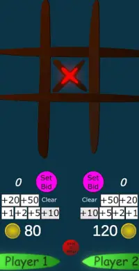 Bidding Tic-Tac-Toe Screen Shot 1