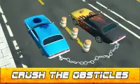 Chained 3D Cars - City Rush Race Screen Shot 2