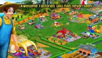 Farm & Factory Village - Frenzy Craft Game Screen Shot 1