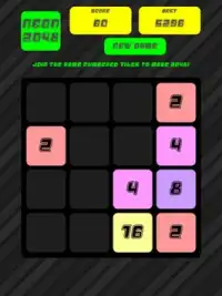Neon 2048: Block Tile Puzzle Screen Shot 8