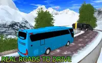 Offroad Snow Bus Driving Tourist Transport Screen Shot 2