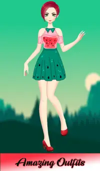 Kawaii Dress Up Anime -Kpop Fashion Game For Girls Screen Shot 2