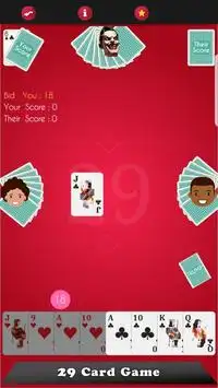 29 Card Game Screen Shot 3