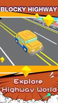 Blocky Highway Screen Shot 1