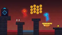 Red Stick and Blue Stick - Puzzle Maze Adventure Screen Shot 1