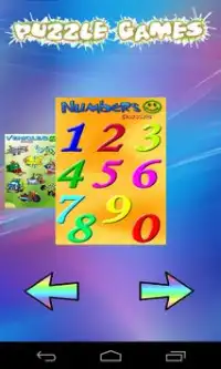 Numbers Puzzles for kids Screen Shot 1