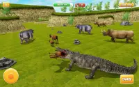 hongerige krokodil aanval 3D: nieuwe spellen 2019 Screen Shot 2