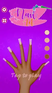 Acrylic Nails Art Salón de uñas y juegos de spa Screen Shot 0