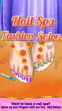 3D Toe Nail Salon Fashion Spa Screen Shot 0