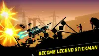 Stickman Racer: Survie Zombie Screen Shot 2