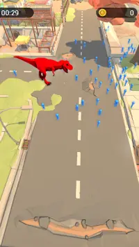 Mr Dino Run and Eat - Real Dinosaur fun Game Screen Shot 1