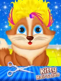 Kitty Hair Beauty Salon - Animal Fun Games Screen Shot 0