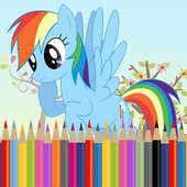 Cute Litle Pony Beautiful - Coloring Book