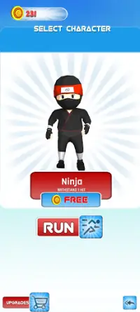 Ninja Runner Screen Shot 2