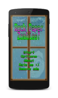 Rock Paper Zombies Free! Screen Shot 1