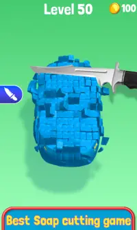Soap Cutting 3D - Oddly Satisfying Slicing Game Screen Shot 1