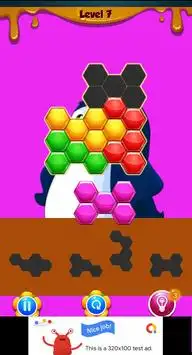Penguin Hexa Block Puzzle Screen Shot 0