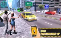 Pro Taxi Driving Sim 2018: Modern Cab Cruiser Game Screen Shot 0