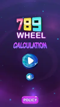 789 Wheel Calculation Game Screen Shot 0