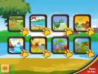 Permainan puzzle dinosaurus - game edukasi Screen Shot 8