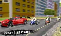 atake ng kotse; bike race Screen Shot 2