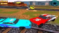 Train Demolition Derby Car Sim Screen Shot 0