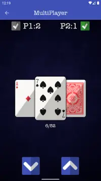Higher Lower Card Game Screen Shot 2