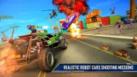 เกมเปลี่ยนหุ่นยนต์ Ramp Car: เกมรถหุ่นยนต์ Screen Shot 8