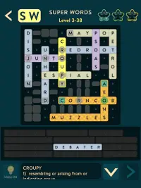 Super Words Crosswords Puzzle Screen Shot 7