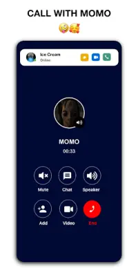 Creepy Momo📞 Talk video call   chat Screen Shot 4