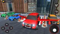 Игра Flying Car - Prado Игры для парковки Screen Shot 8