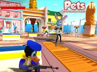 Shooting Pets Sniper - 3D Pixel Gun games for Kids Screen Shot 3