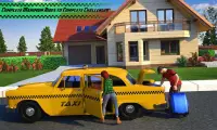 Желтая кабина американского таксиста 3D такси игры Screen Shot 6
