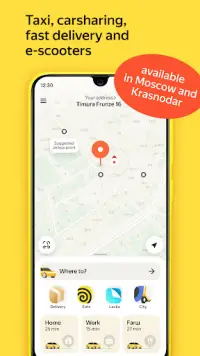 Yandex Go — taxi and delivery Screen Shot 0