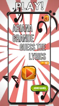 Ariana Grande Quiz Games lyrics Song 2021 Screen Shot 0