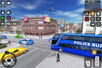 จำลองรถตำรวจ: เกมรถบัส Screen Shot 0