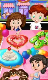 Sweet Donut Maker Party - Kids Donut Cooking Game Screen Shot 7