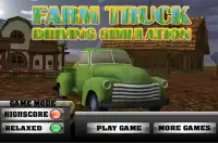 Farm Truck Driving Simulator Screen Shot 0
