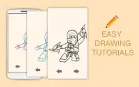 Draw Drawings Ninja Go Lego Figures Screen Shot 2