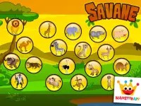 Jeux pour Enfants Puzzles et couleurs de la Savane Screen Shot 14