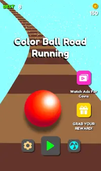 Color Ball Road Running Screen Shot 0