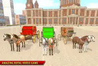 Horse Cart Taxi Drive 2021: Horse Racing Games Screen Shot 6