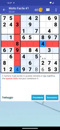 Sudoku - puzzle del cervello Screen Shot 1
