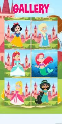 👸Princess Sliding Puzzle 🧩A puzzle game for kids Screen Shot 3