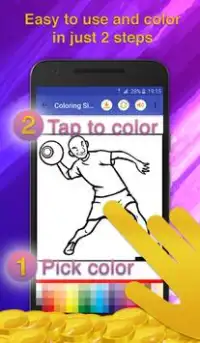 Sport Coloring Game Screen Shot 2