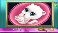 kittie Pregnant check up - ema ألعاب القط الحمل Screen Shot 0