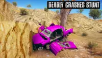कार क्रैश ड्राइविंग गेम: बीम कूद और दुर्घटनाएं Screen Shot 17