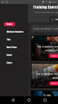 Training Exercises - Courses Screen Shot 2