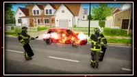 City Firefighter Rescue Fire Truck Simulator Screen Shot 4