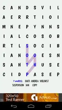 Twisty Word Search Puzzle 2 Screen Shot 1